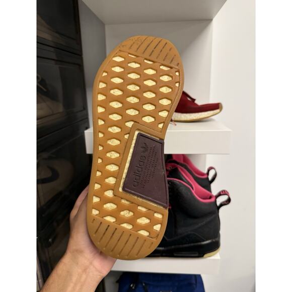 adidas NMD R2 Burgundy Gum Sole CQ2404 Mens Size 10 Boost Casual Sneaker main image 3